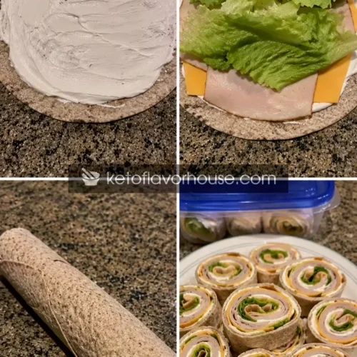 30g Protein Turkey and Cheese Pinwheels