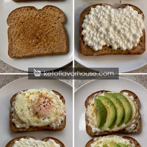 31g Protein Cottage Cheese and Egg Toast