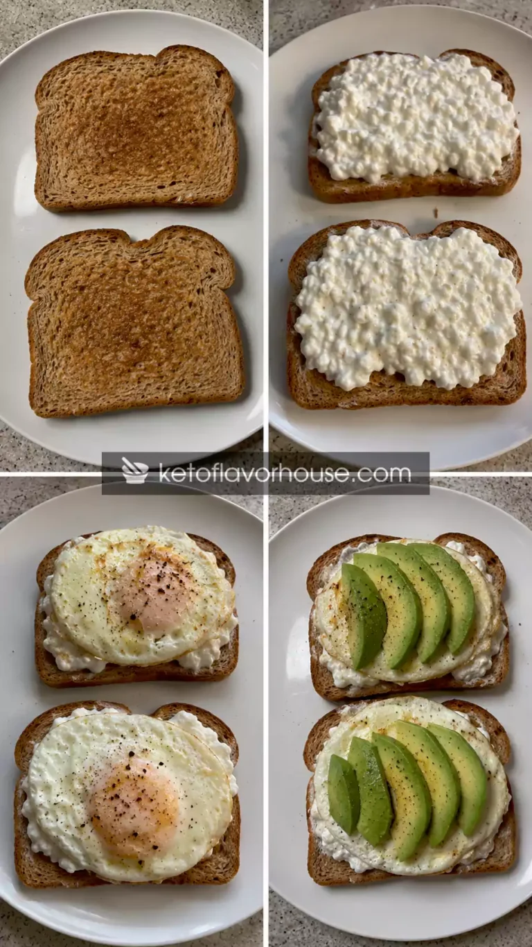 31g Protein Cottage Cheese and Egg Toast
