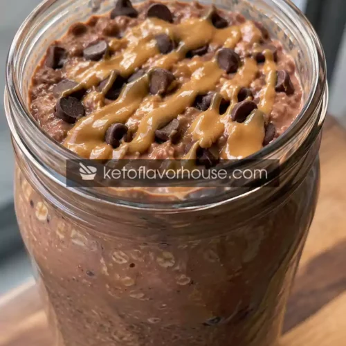 33g Protein Chocolate Peanut Butter Overnight Oats