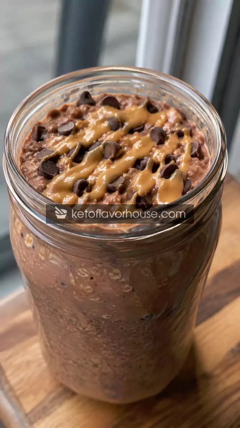 33g Protein Chocolate Peanut Butter Overnight Oats
