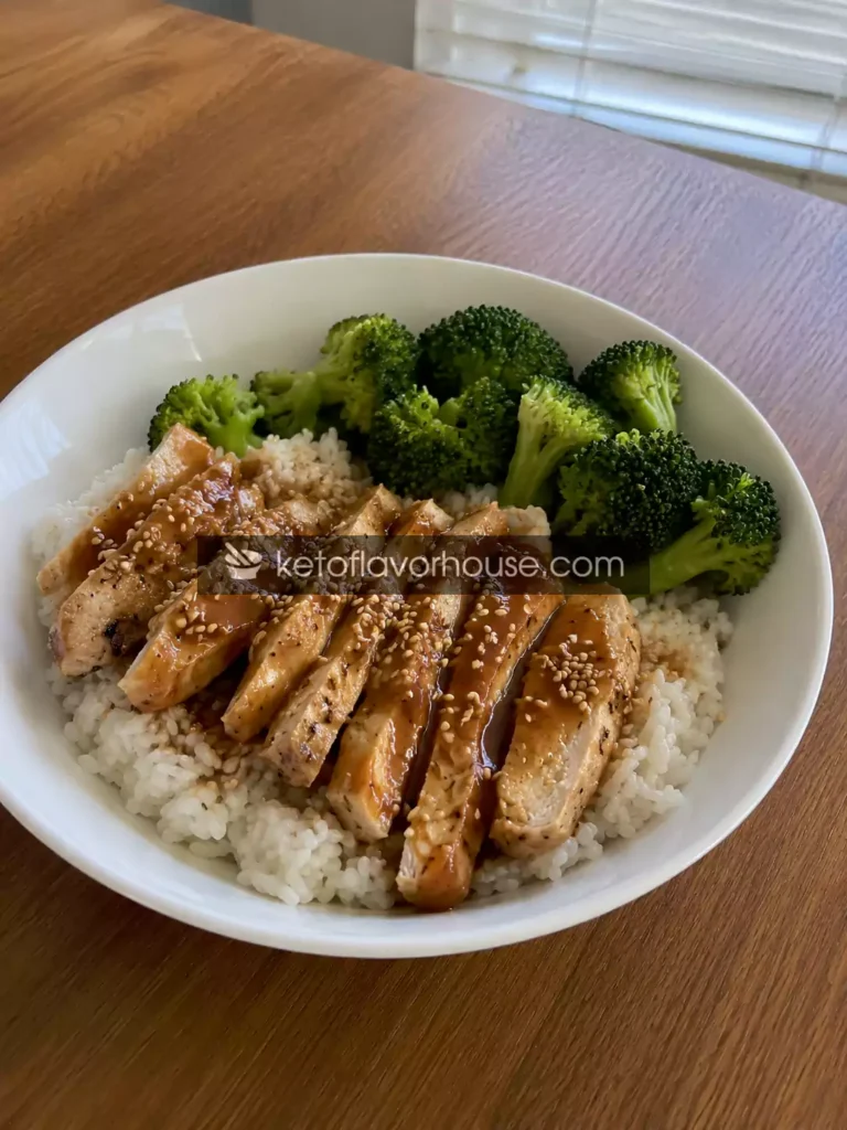 34g Protein Teriyaki Chicken Rice Bowl