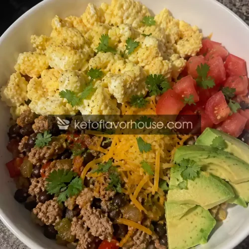 35g Protein Breakfast Burrito Bowl