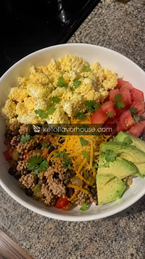 35g Protein Breakfast Burrito Bowl