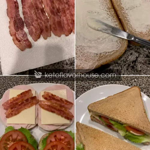 35g Protein Turkey Club Sandwiches
