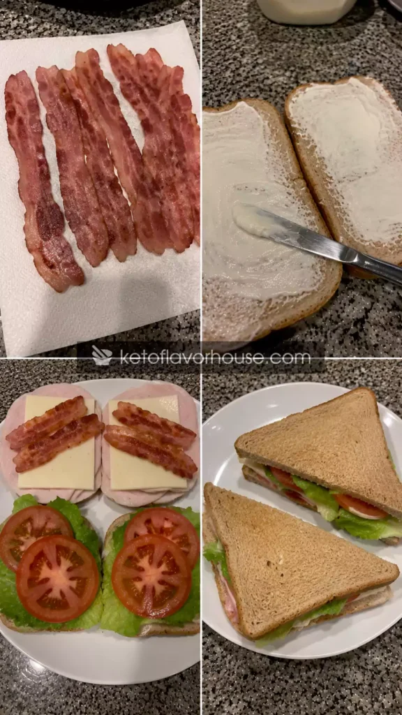 35g Protein Turkey Club Sandwiches