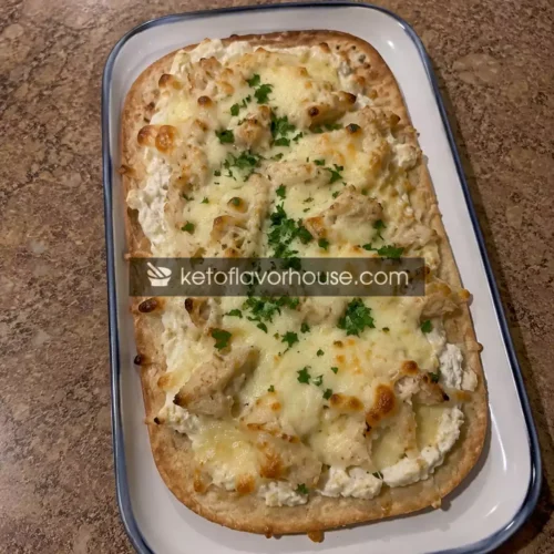 36g Protein Chicken and Cottage Cheese Flatbread