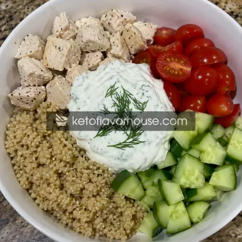 36g Protein Greek Yogurt Chicken Bowls