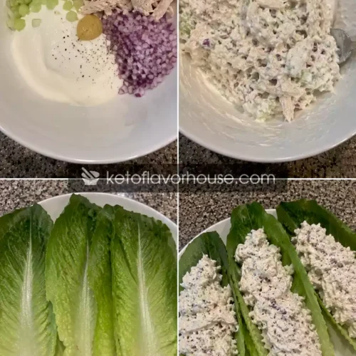 36g Protein Greek Yogurt Chicken Lettuce Wraps