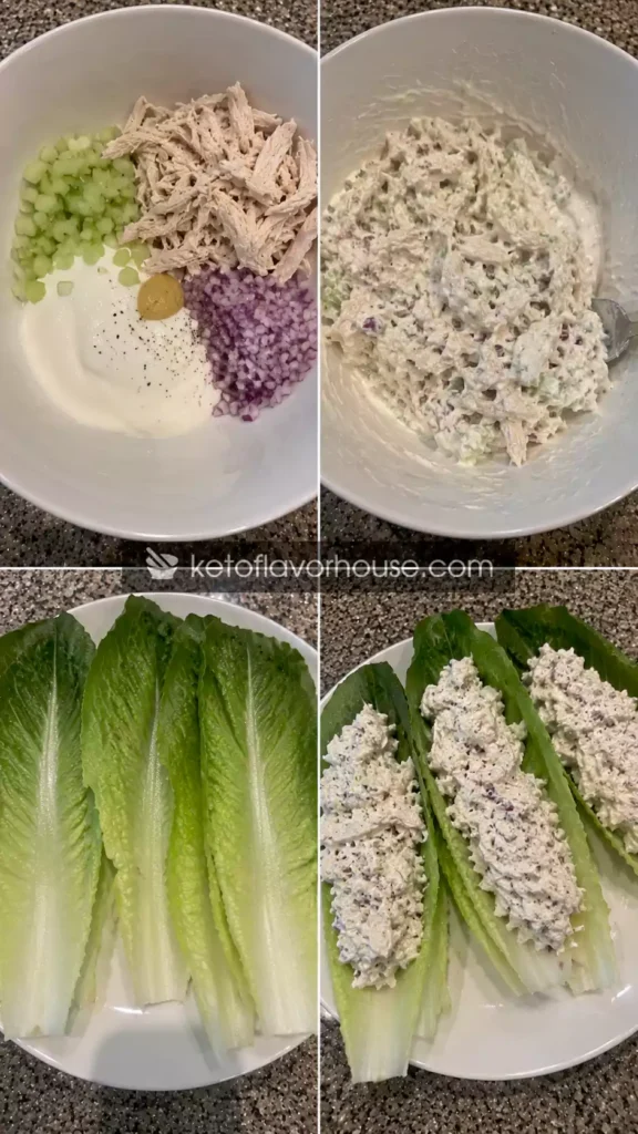 36g Protein Greek Yogurt Chicken Lettuce Wraps