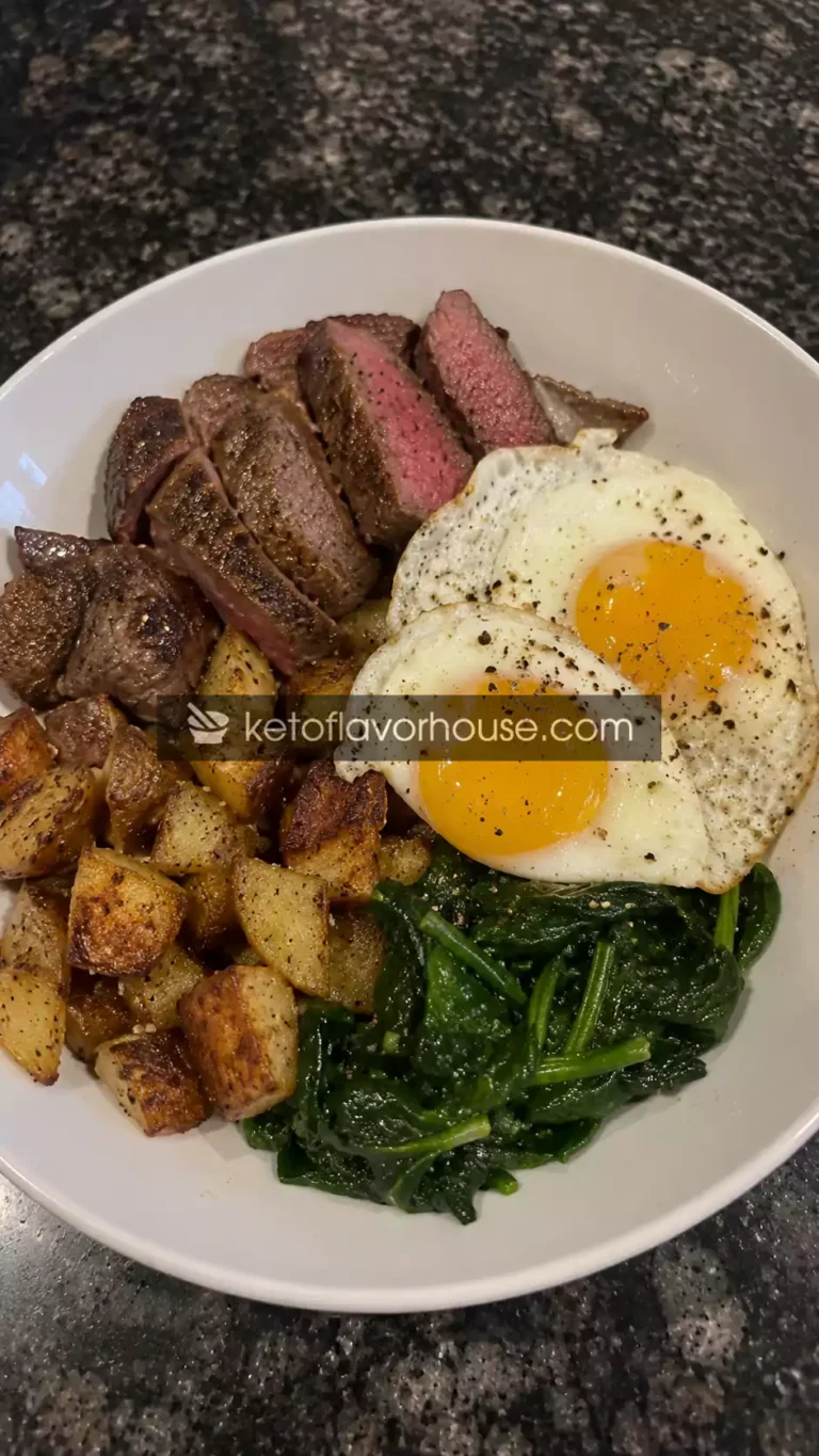 36g Protein Steak and Eggs Breakfast Bowl