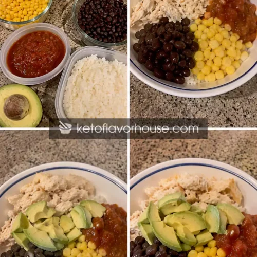 39g Protein Rotisserie Chicken Burrito Bowls