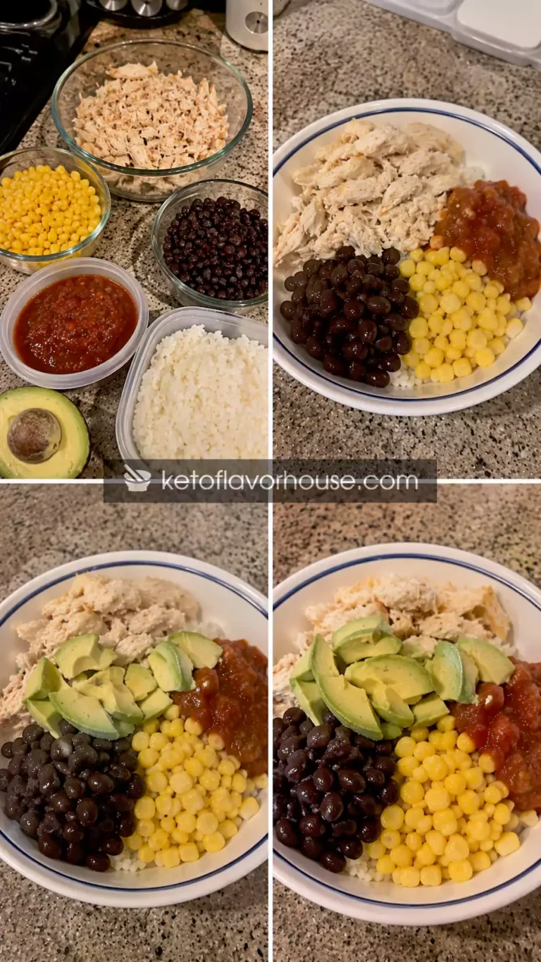 39g Protein Rotisserie Chicken Burrito Bowls