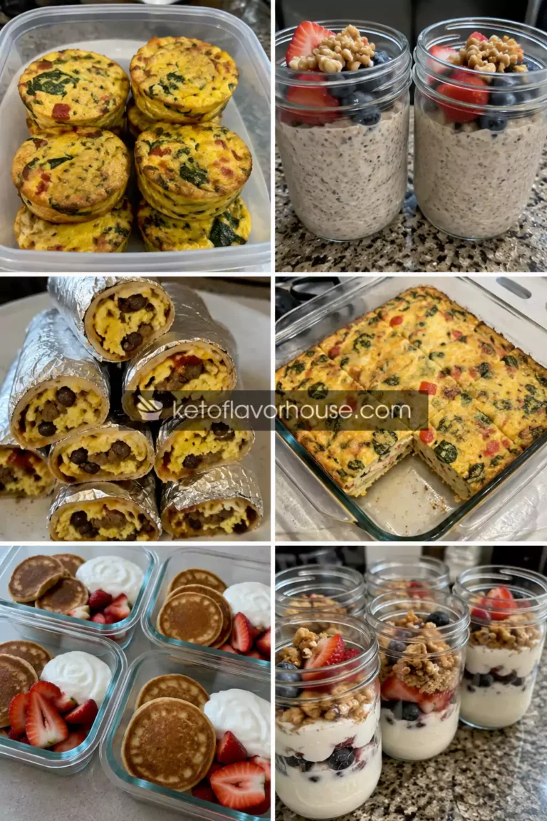 6 Make Ahead High Protein Breakfast Meal Prep Ideas