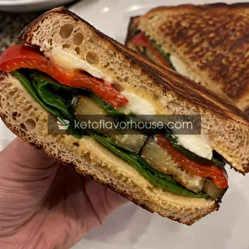 Anti-Inflammatory Mediterranean Grilled Vegetable Sandwich
