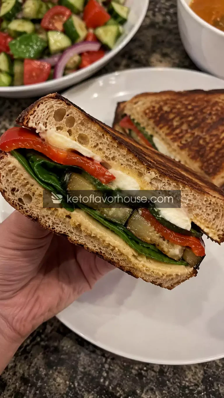 Anti-Inflammatory Mediterranean Grilled Vegetable Sandwich