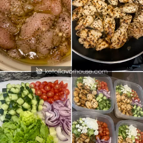 Healthy High Protein Greek Chicken Bowls for Meal Prep