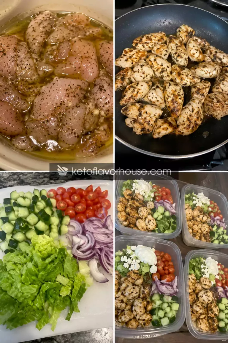 Healthy High Protein Greek Chicken Bowls for Meal Prep