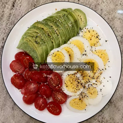 High-Protein Avocado and Egg Snack Plate