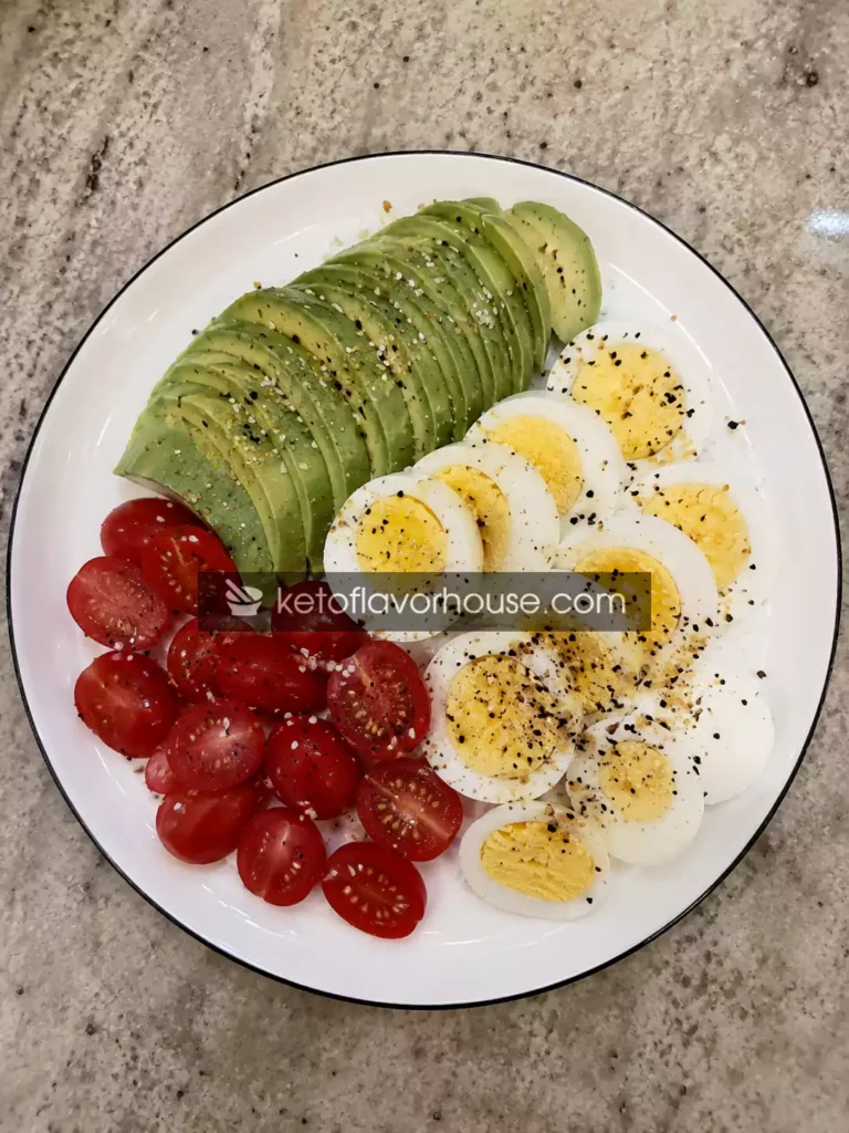 High-Protein Avocado and Egg Snack Plate