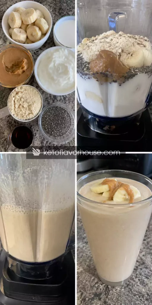 High-Protein Creamy Peanut Butter Banana Protein Smoothie