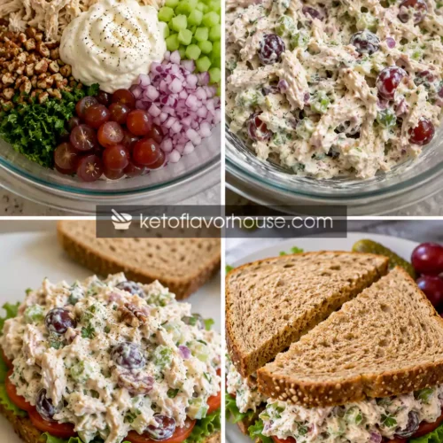 High Protein Greek Yogurt Chicken Salad Sandwiches