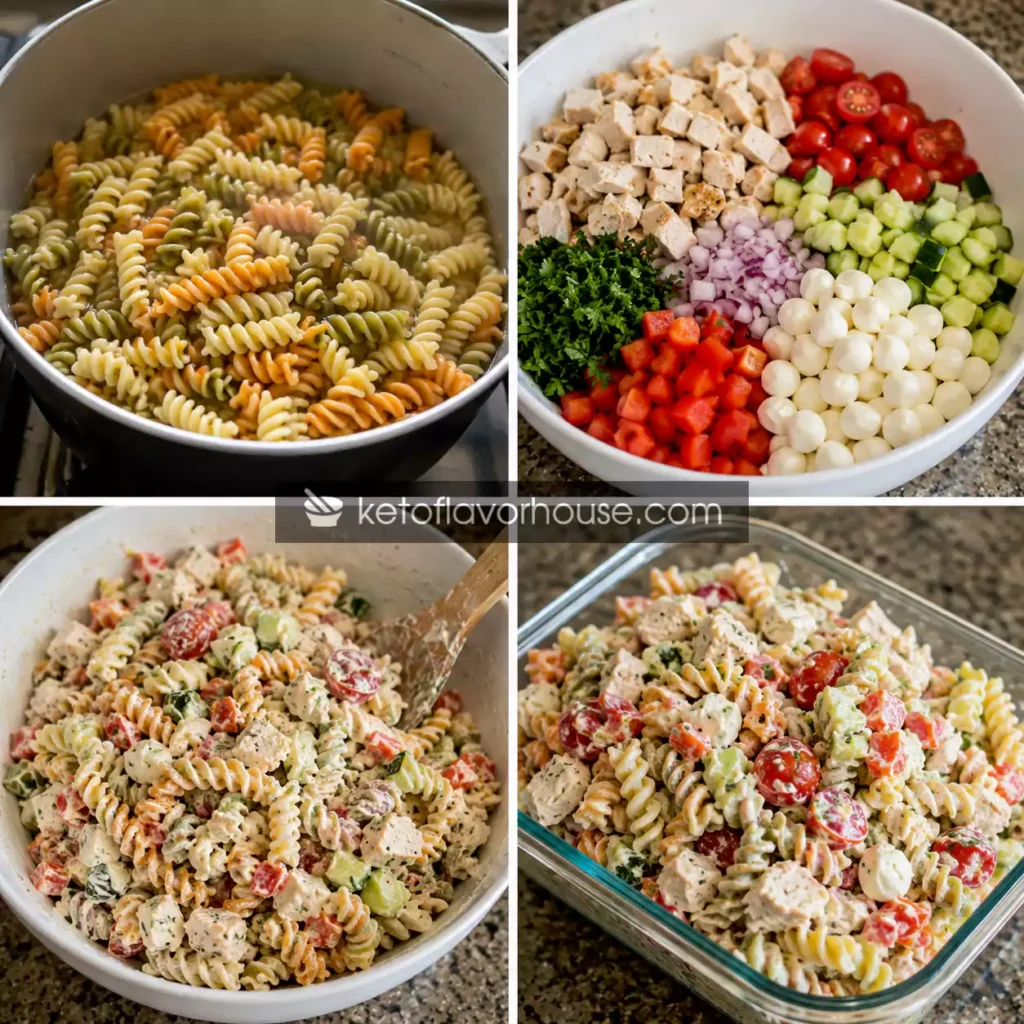 High Protein Pasta Salad for Easy Lunches