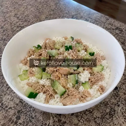 30g Protein Tuna Cottage Cheese Bowl