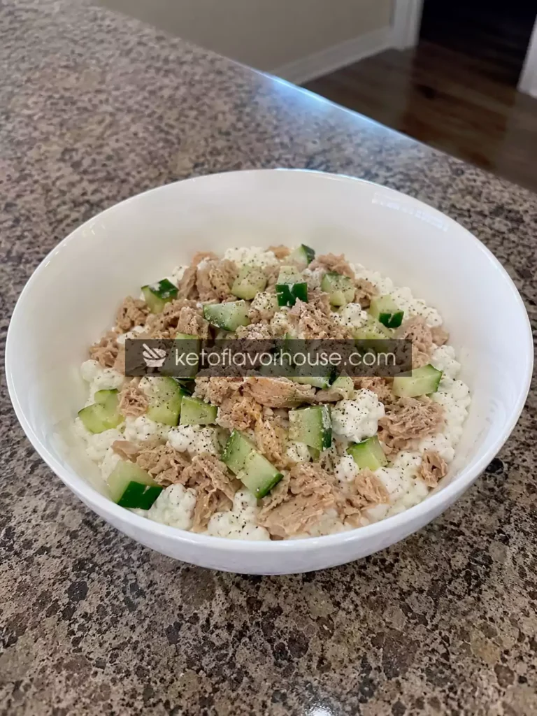 30g Protein Tuna Cottage Cheese Bowl