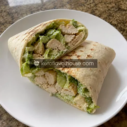 31g Protein Chicken Caesar Cottage Cheese Wrap