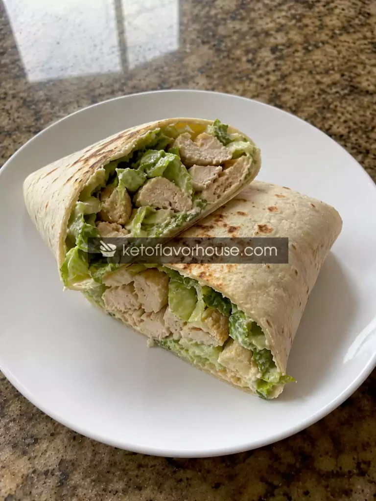 31g Protein Chicken Caesar Cottage Cheese Wrap