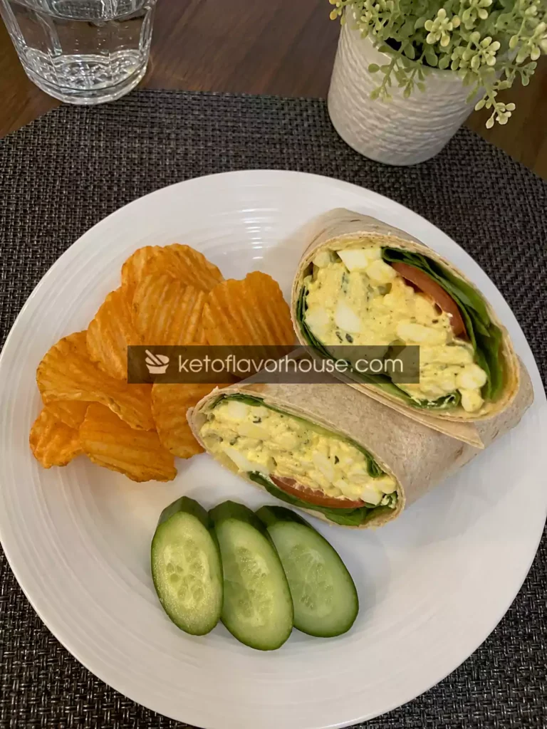 31g Protein Egg Salad Cottage Cheese Wrap