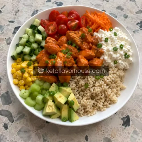 32g Protein Buffalo Chicken Cottage Cheese Bowl