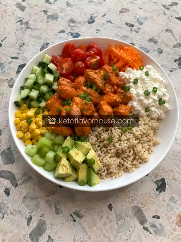 32g Protein Buffalo Chicken Cottage Cheese Bowl