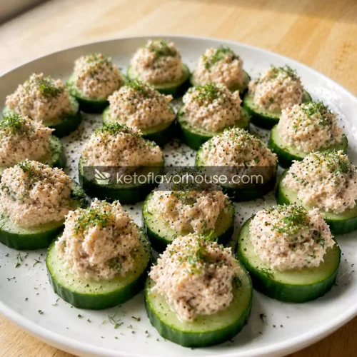 32g Protein Lemon Tuna Cucumber Bites
