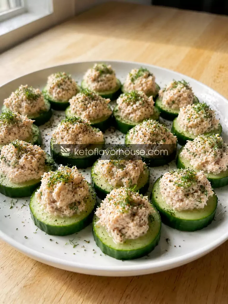 32g Protein Lemon Tuna Cucumber Bites