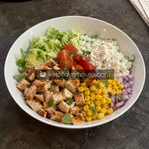 33g Protein Chicken Burrito Cottage Cheese Bowl