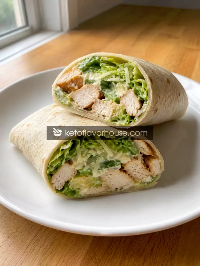 33g Protein Parmesan Chicken Caesar Wrap