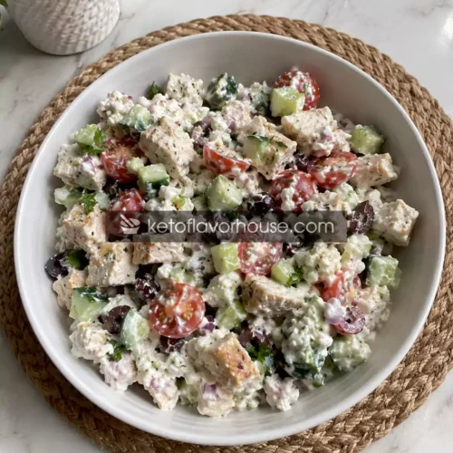 36g Protein Chicken Cottage Cheese Salad