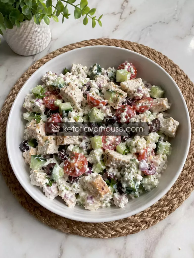 36g Protein Chicken Cottage Cheese Salad