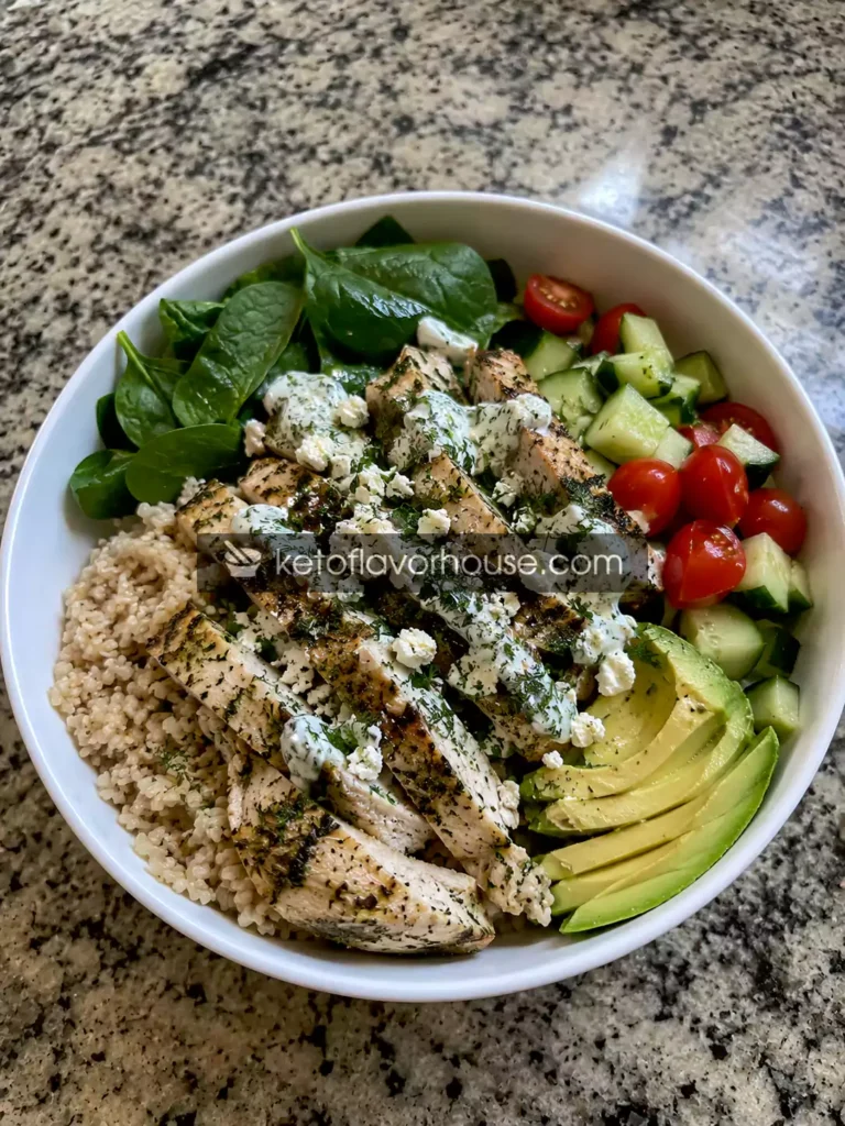 37g Protein Garlic Herb Chicken Bowl