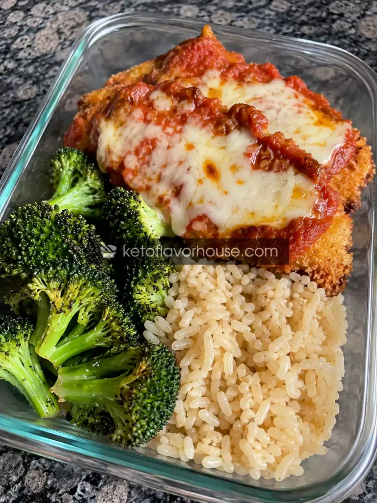 38g Protein Chicken Parmesan Meal Prep
