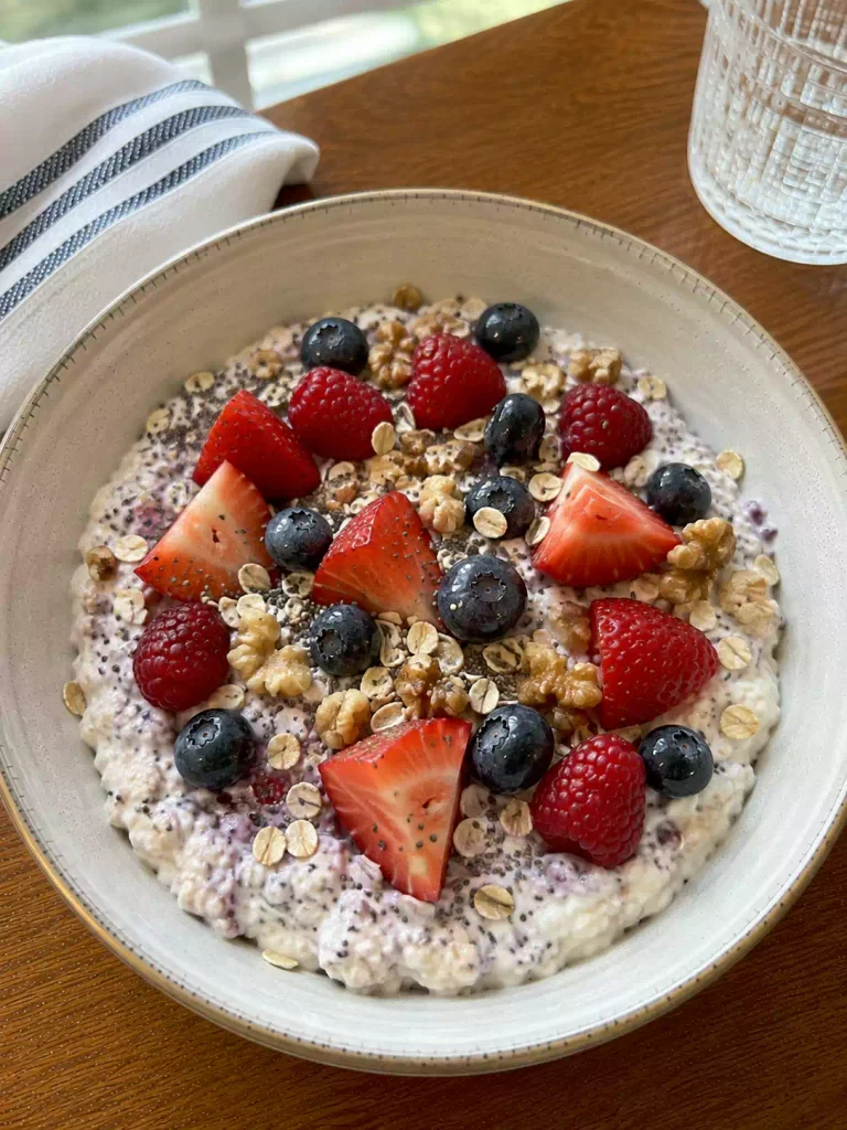 Blueberry Protein Overnight Oats