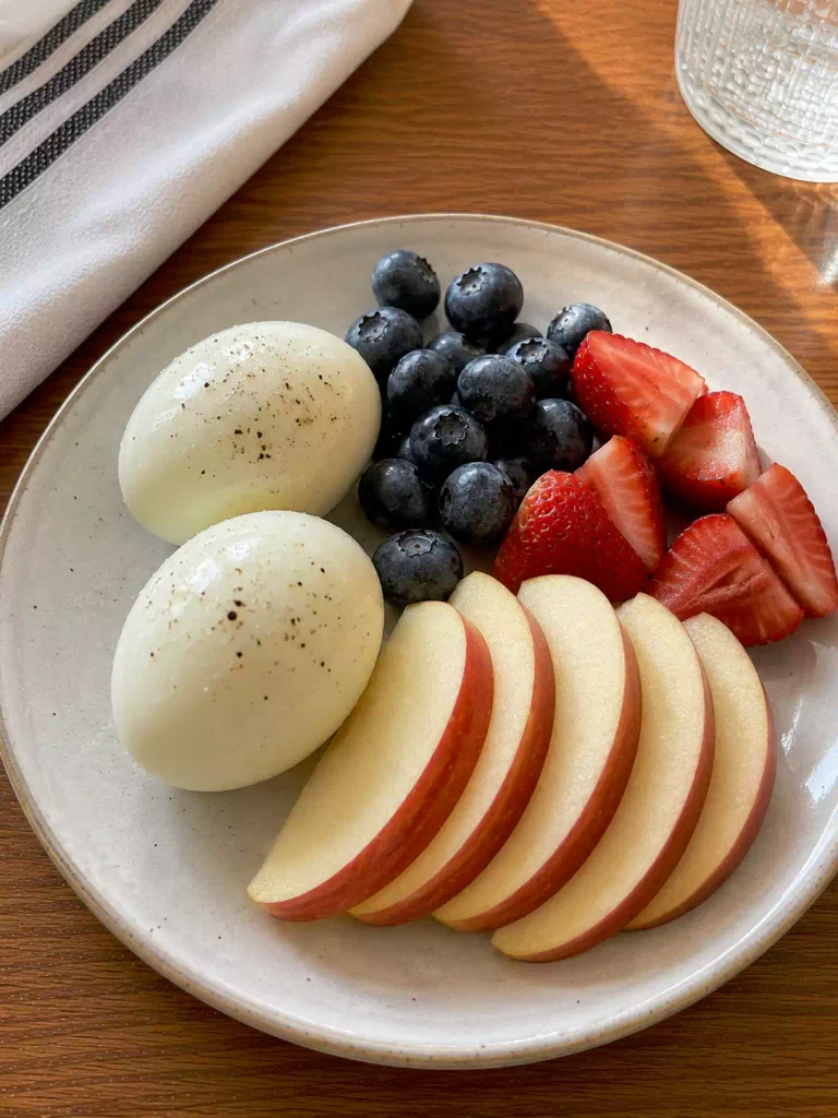 Boiled Eggs with Fruit
