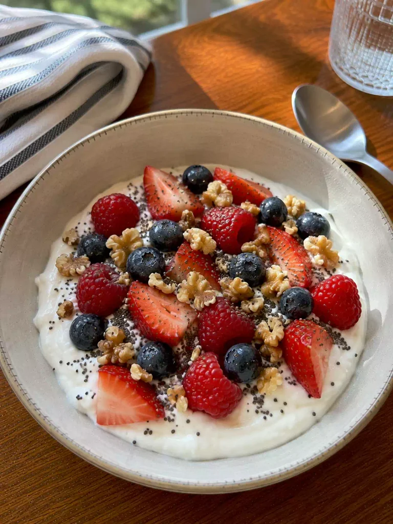 Greek Yogurt with Strawberries