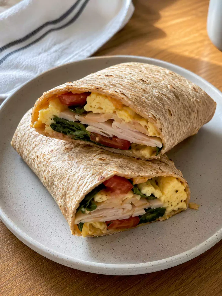 Turkey Egg Breakfast Wrap