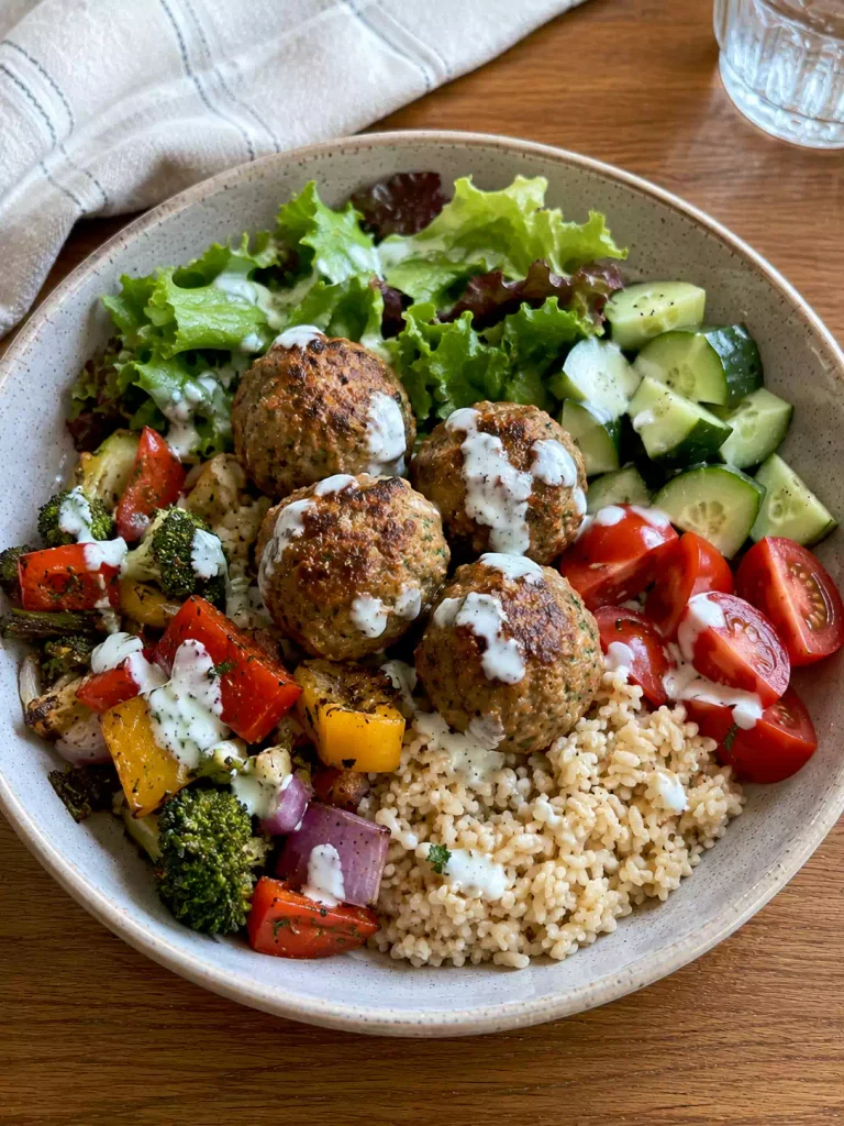 Turkey Meatball Grain Bowl