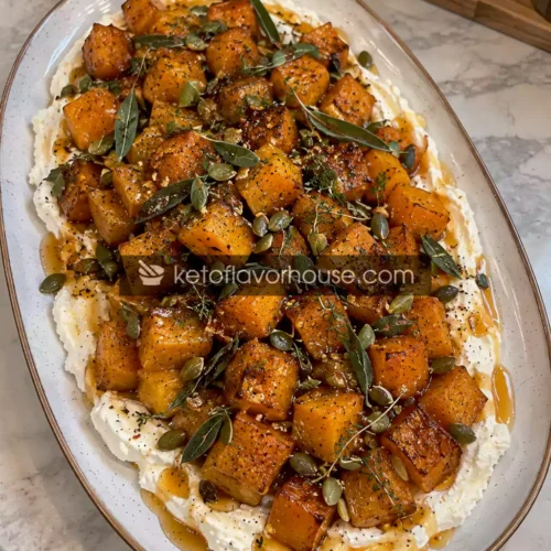 Anti-Inflammatory Roasted Butternut Squash with Whipped Ricotta and Hot Honey