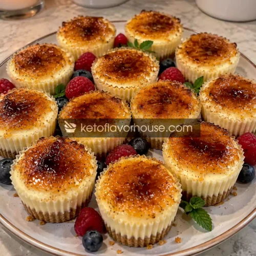 Anti-Inflammatory Vanilla Bean Crème Brûlée Cheesecake Cupcakes