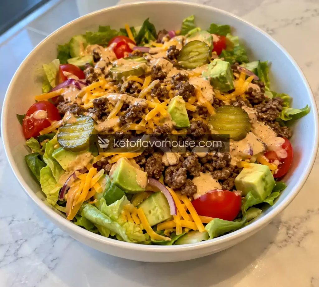 High-Protein Anti-Inflammatory Burger Salad Bowl